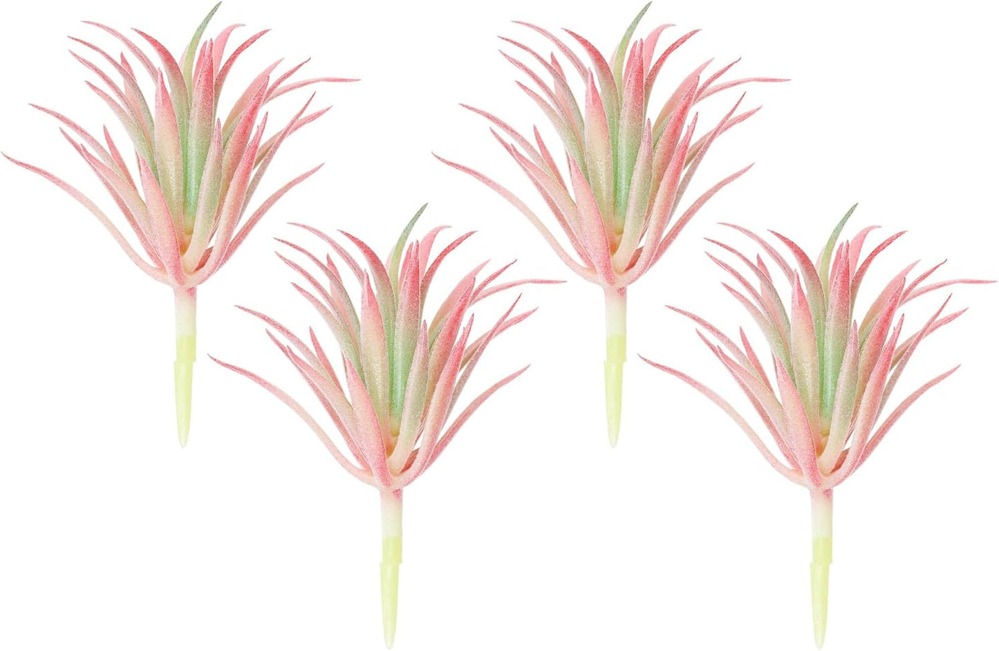 PATIKIL Artificial Succulent Plants, 4 Pack Small Fake Plants Faux Succulents Plant Unpotted for Home Garden Decoration, Pink