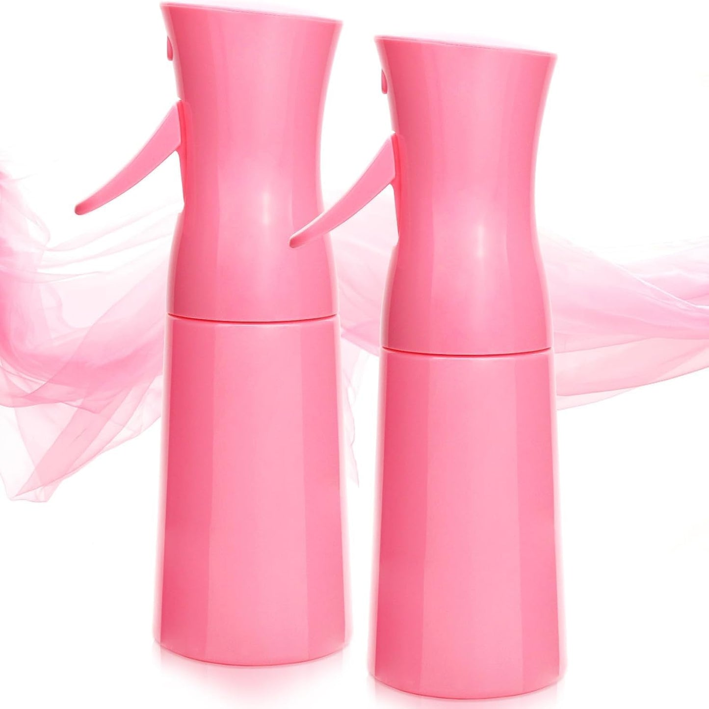 Empty Spray bottles, Spray Water Bottle Fine Mist Refillable, Continuous Spray Bottle for Hair, Skin Care, Planting, Showering Pets, Travel, Cleaning & Home (Pink 2Pack