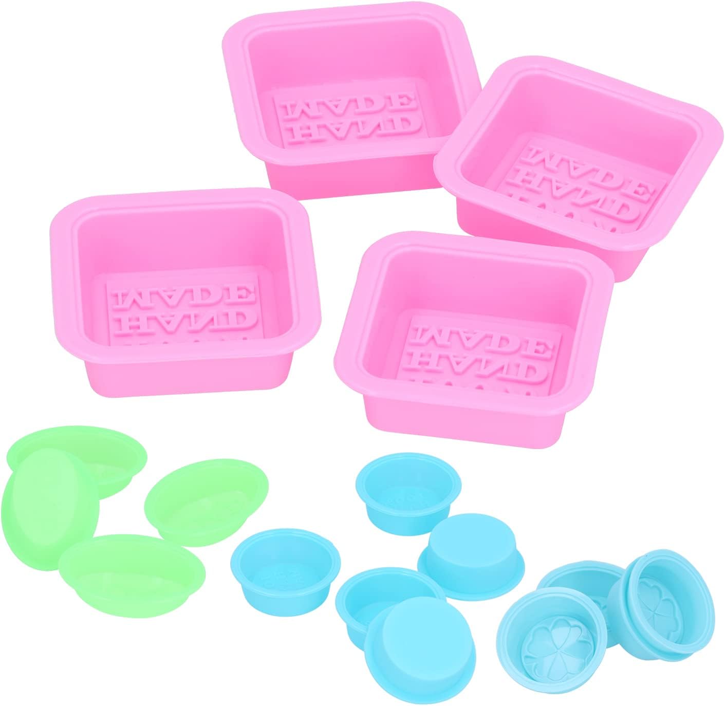 Silicone Cake Set, Food Grade Multifunctional Baking 16pcs Dark Blue Green Pink Light Blue - Safe Non - Material, Easy Clean, Ideal for Kitchen, Parties & Camping