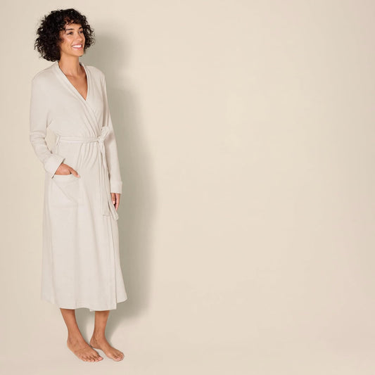 Amazon Essentials Women's Lightweight Waffle Full-Length Bath Robe with Pockets (Available in Plus Size)