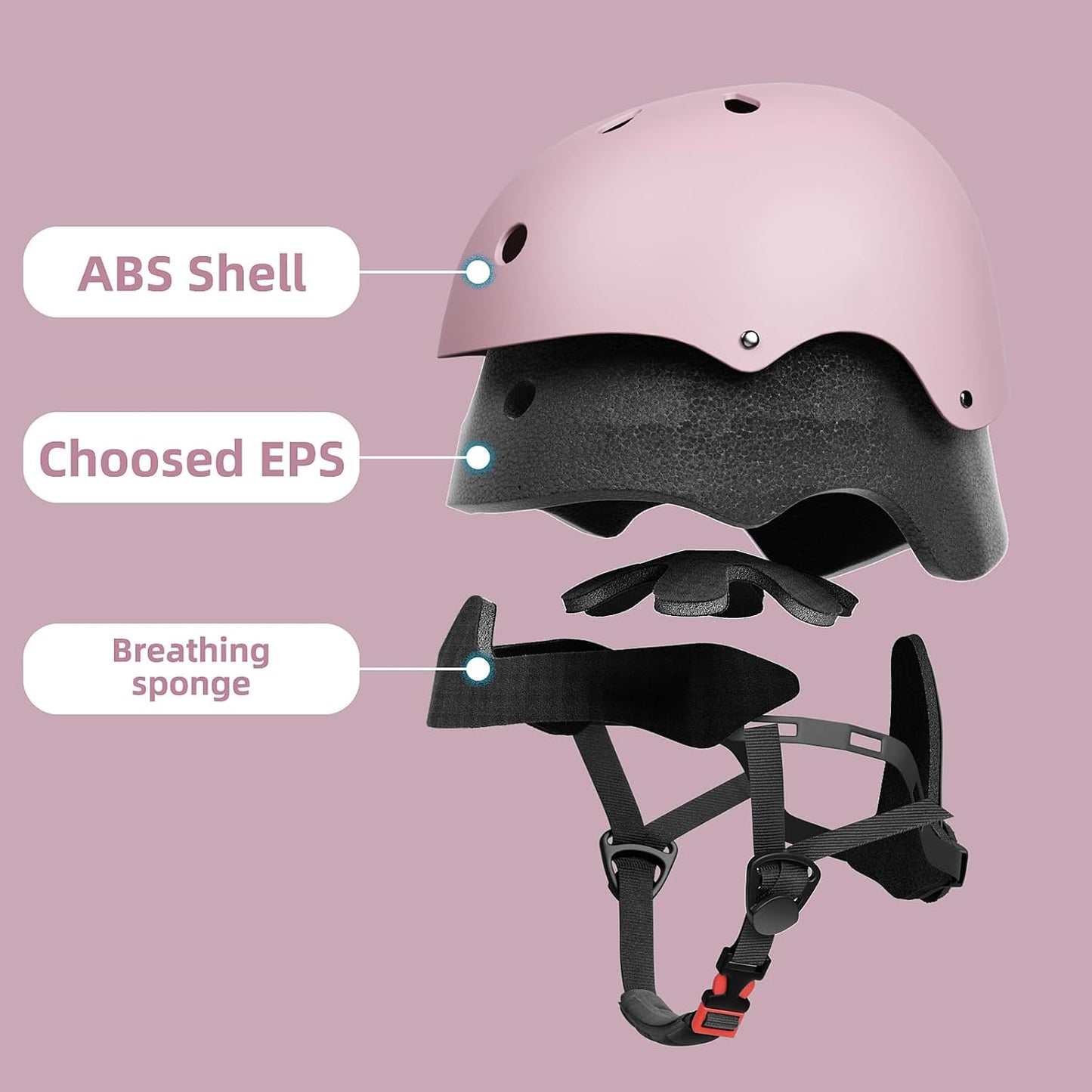 Glaf Toddler Helmet for 2-8 Years Kids Bike Helmets Baby Girls Boys Multi-Sport Adjustable Skateboard Bicycle Helmet Lightweight 4 Sizes for Toddlers