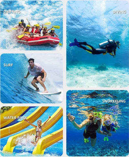 Waterproof Phone Pouch,Floatable Waterproof Phone Pouch with Touchscreen,Universal IPX8 Waterproof Cell Phone Case,Underwater Photography,for Swimming,Rafting,Diving,for All Models (Pink)