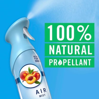 Febreeze Air Mist, Odor-Fighting Room Spray, Juicy Summer Peaches, 8.1oz, Pack of 3