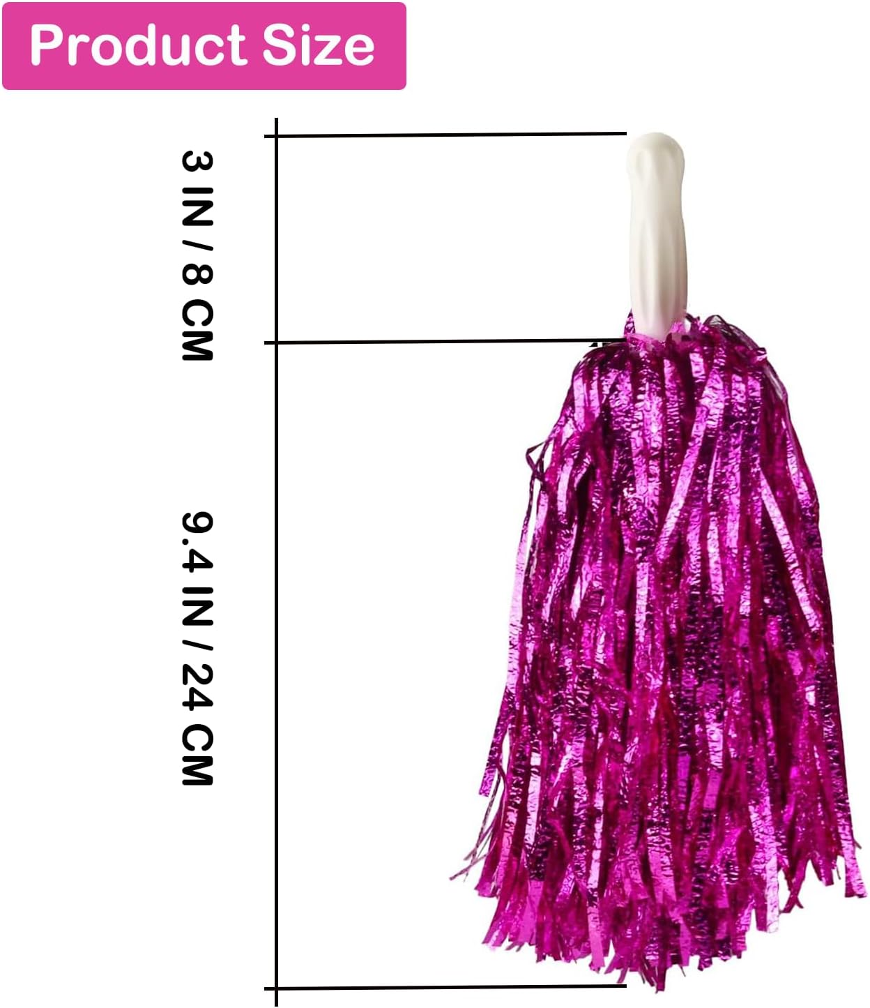 AOPANDA Cheerleading Pom Poms, Sports Dance Cheer Plastic Pom Pom for Rooters,Cheering Squard,Cheering Team