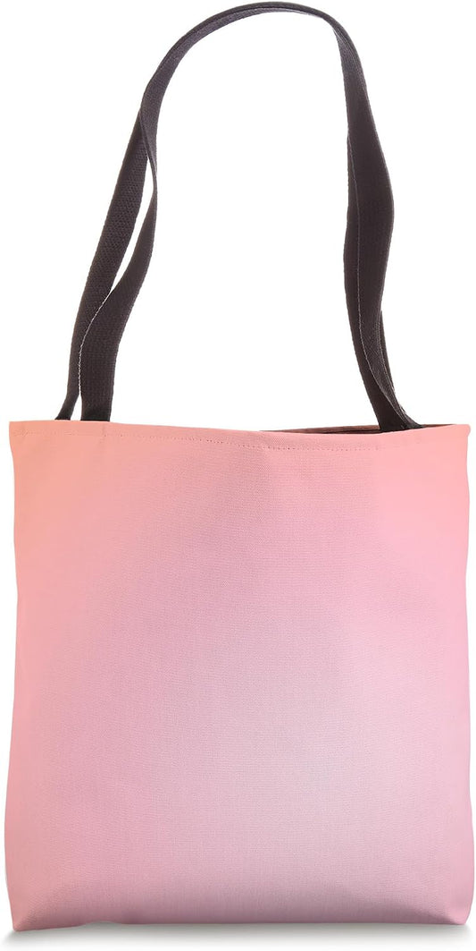 Pink Peach Aura Gradient Cute Summer Y2K Ombre Aesthetic Tote Bag
