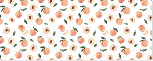 OTVEE 2 Rolls Birthday Wrapping Paper Roll - Cute Peaches Pattern Design Gift Wrap Perfect for Weddings, Brides, Holidays, Baby Showers - 58 x 22.8 inches
