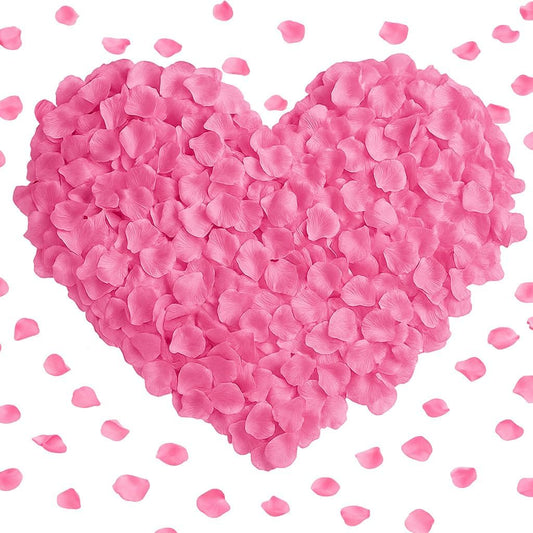 3000 Pcs Rose Petals Artificial Flowers Silk Petals Table Scatters for Romantic Special Night Decorations, Weddings, Valentine's Day, Proposals, Anniversaries, Bridal Showers Party Decor
