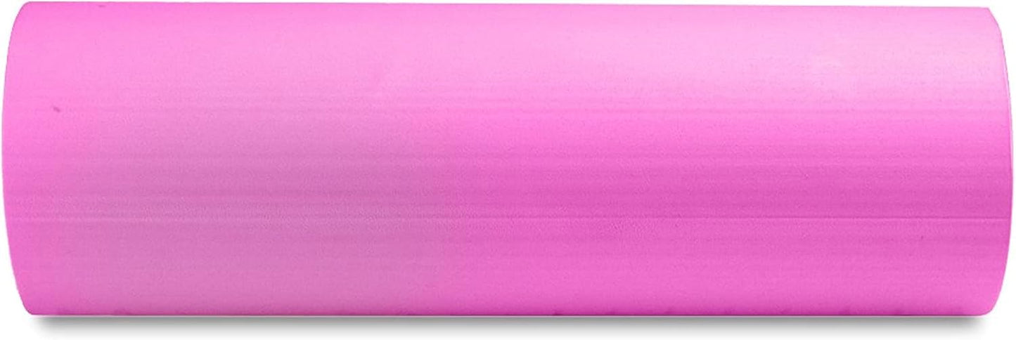 Crown Sporting Goods 18" x 6" Premium EVA Foam Roller – Firm, Dense, and Shape-Restoring (Pink)