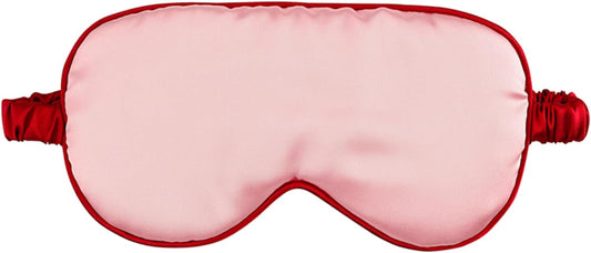 Bella Sleep + Spa Accessories - Soft Silky Eye Masks for Sleeping - Satin Sleep Mask in an Ornament, One Size, Rose Pink