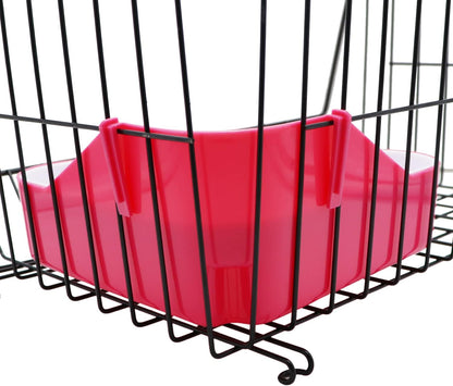 Litewoo Rabbit Litter Box Toilet Bunny Corner Litter Pan Pet Toilet Potty for Guinea Pigs Hamster Chinchilla Ferret Rabbit Small Animal (Pink)