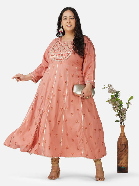 AnjuShree Choice Women Indian Women Plus size Kurti Tunic | ORDER 1 SIZE BIGGER