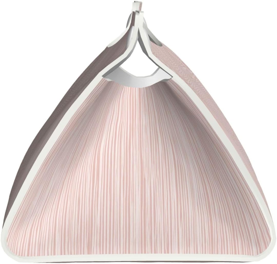 Light Pink Pastel Pattern Subtle Vertical Stripes Tissue Box Cover Rectangle Pu Leather Tissue Box Holder for Car Bathroom Bedroom Desk Tabletop Decor