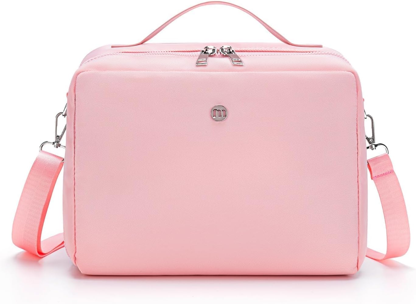 MEXS Lunch Bag for Women Men Insulated Lunch Box with Adjustable Strap Adult Lightweight Lunch Tote for Work Picnic Travel (Pink)