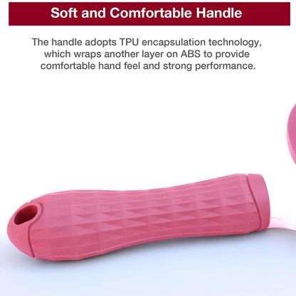 Self-Cleaning Slicker Brush for Dogs Cats - Upgraded Deshedding Grooming Tool with One-Click Clean, Ergonomic Grip & Gentle Massage Tips - Ideal for Long/Short Haired Pets, Pink