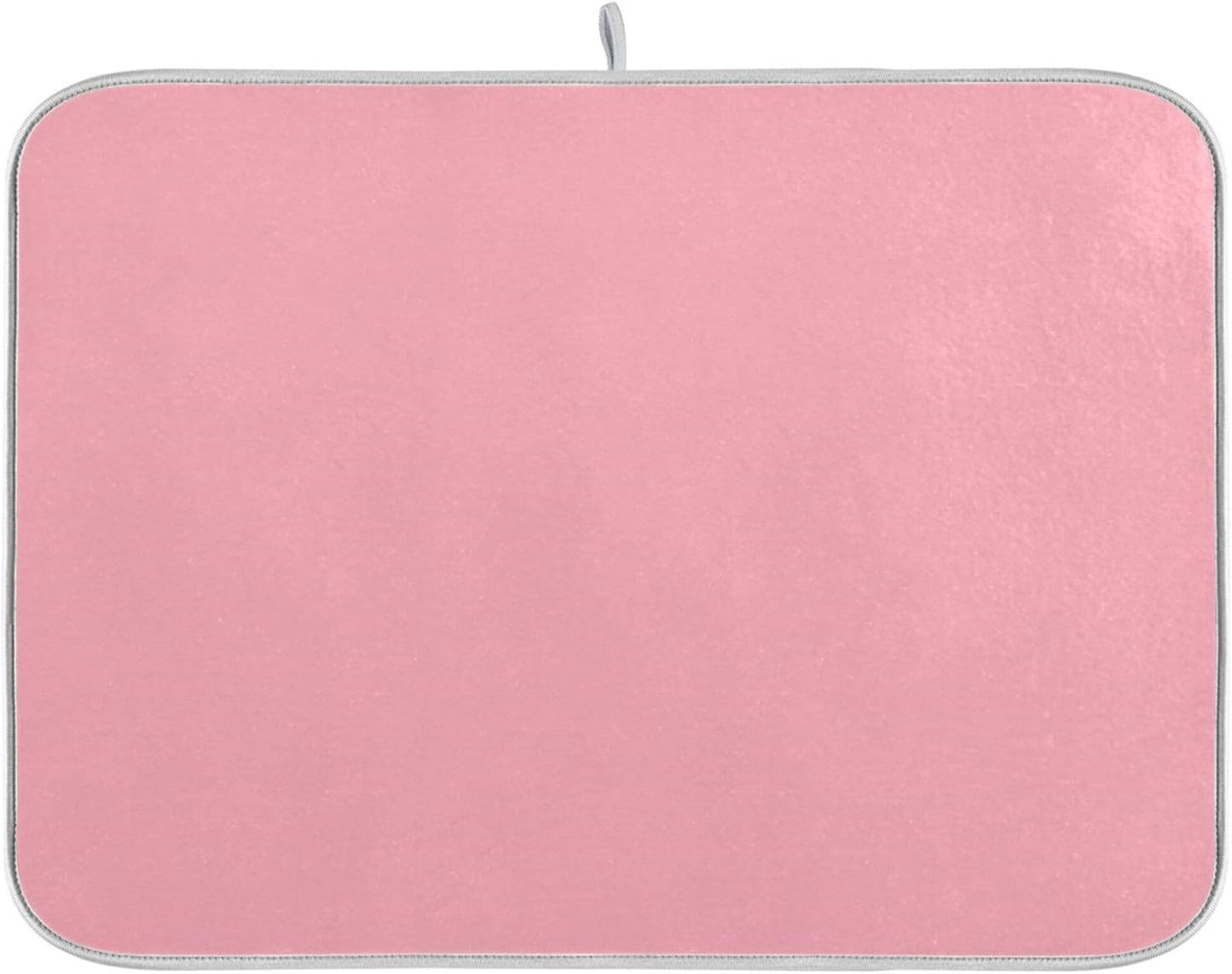 Light Pink Printed Dish Drying Mat for Kitchen Counter Absorbent Dishes Drainer Protector Pad Fast Dry Kitchen Accessories 18x24inch