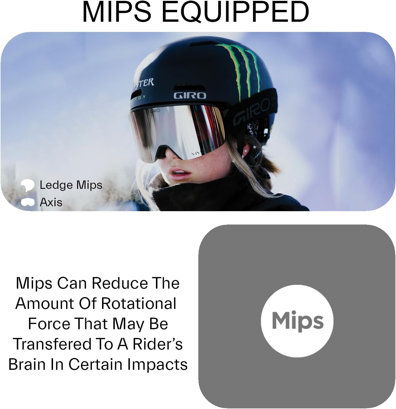 Giro Ledge MIPS Ski Helmet - Snowboard Helmet for Men, Women & Youth