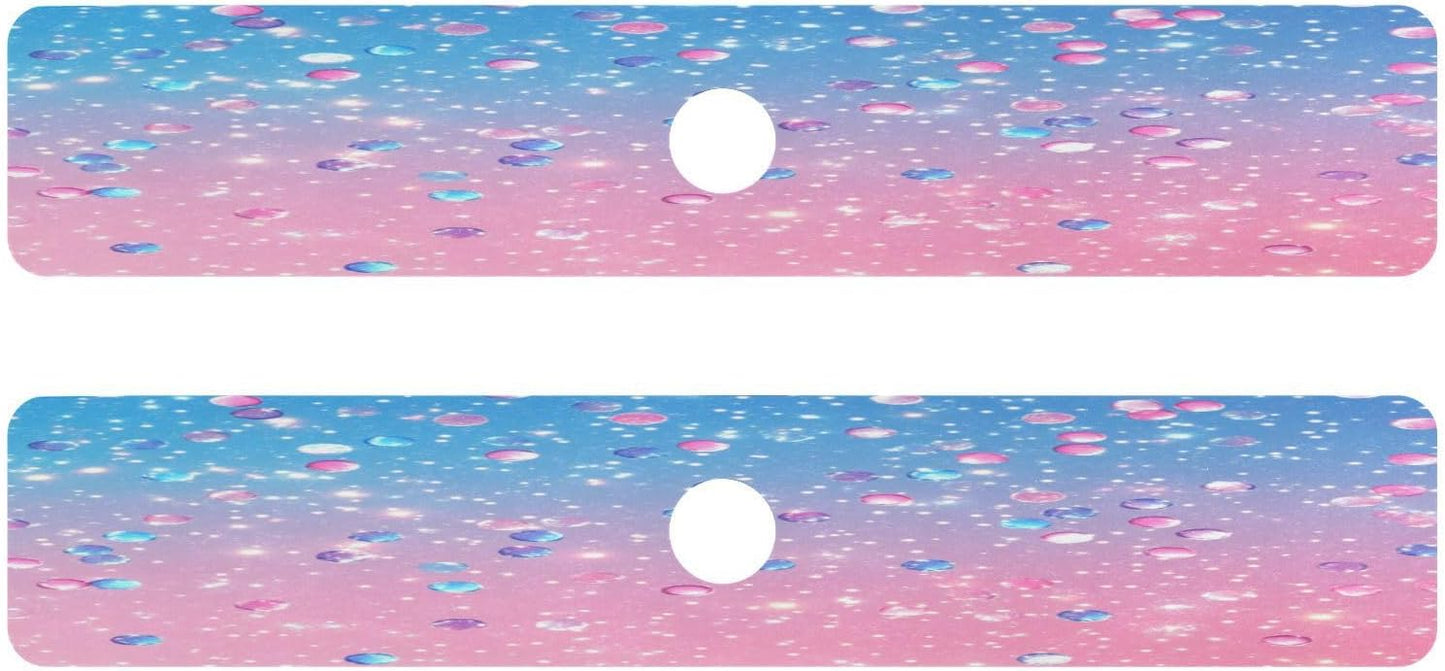 Cute Light Pink Blue Gradient Flashing Glitter Faucet Drying mat Silicone Kitchen Faucet Mat Sink Splash Guard Drip Catcher Dish Soap Sponge Holder for Guard Bathroom Farmhouse M