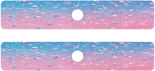 Cute Light Pink Blue Gradient Flashing Glitter Faucet Drying mat Silicone Kitchen Faucet Mat Sink Splash Guard Drip Catcher Dish Soap Sponge Holder for Guard Bathroom Farmhouse M