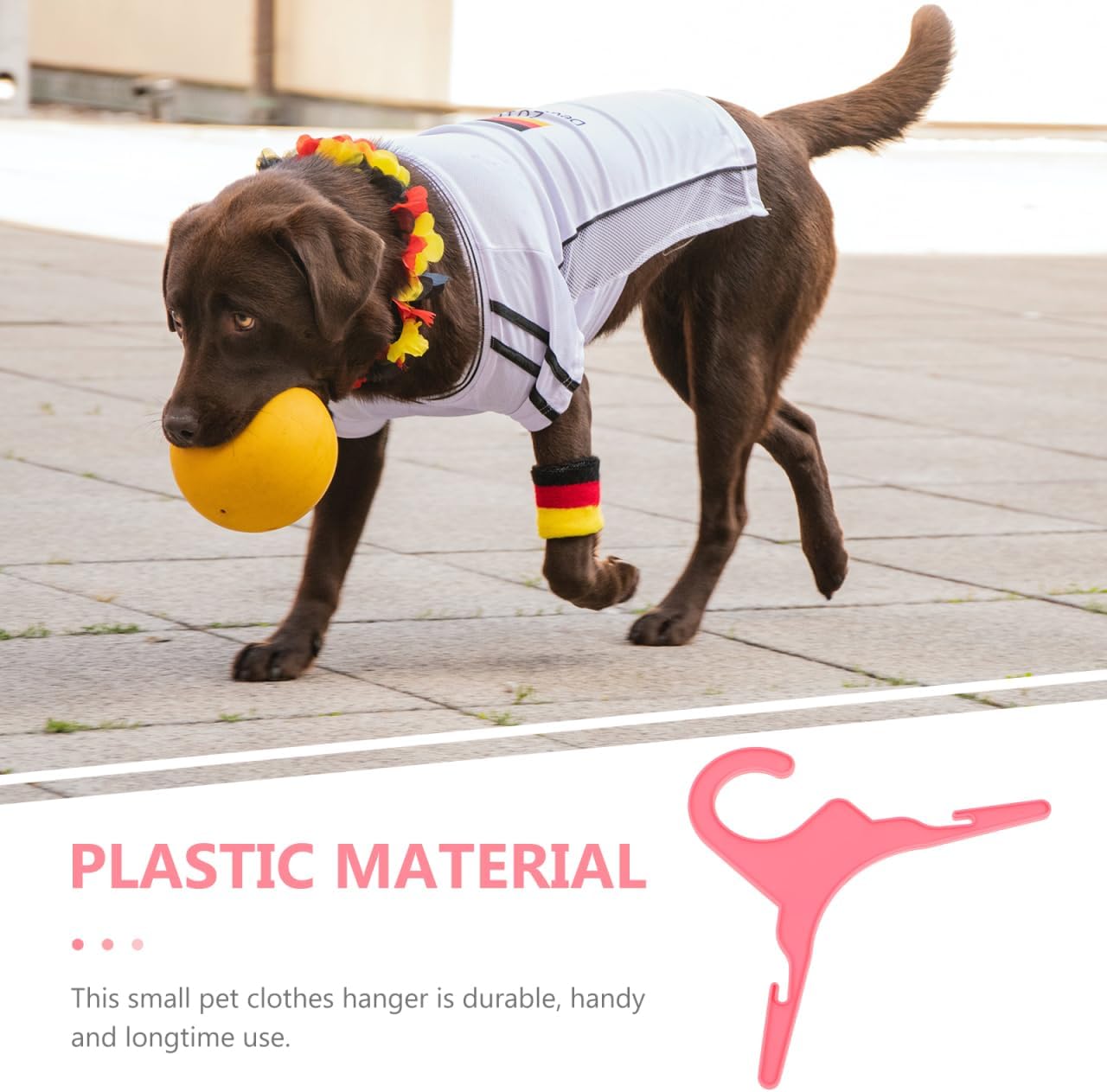 POPETPOP 50 Pcs Dog Clothes Hangers, Cute Pink Dog Drying Coat, Plastic Pet Apparel Hangers, Puppy Drying Racks for Dolls Cats Small Animals (Pink)