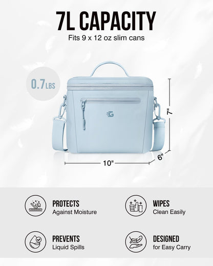 GLORIEROO Insulated Lunch Box Bag Women Girls - Waterproof Leakproof Lightweight Reusable Cooler for School Work Picnic - Back to School