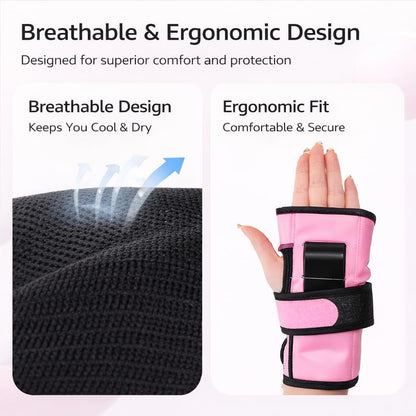 Knee and Elbow Pads Set for Women & Teens – Pink Skateboarding Protective Gear with Wrist Guards, Adjustable Skate Pads for Roller Skating, Inline Skating, Cycling (S/M/L)