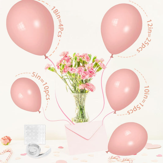 Peach Blush Balloons - Peach Blush Balloons Different Sizes 18 12 10 5 Inches, Nude Balloon Garland Arch for Safari Party Birthday Baby Shower Bridal Shower Neutral Decorations