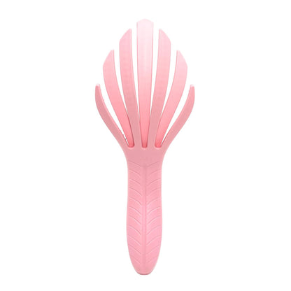 Wet Brush Go Green Curl Detangler Hair Brush - Pale Pink Ultra-Soft IntelliFlex Detangling Bristles Glide Through Tangles with Ease - Great For Curly Hair-No Split Ends & Pain-Free for Wet or Dry Hair