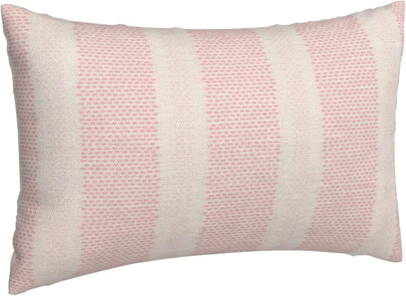 Pink Polka Dot Pillow Covers 12 x 20 Inch Set of 2 Boho Striped Decorative Outdoor Throw Pillow Covers Linen Modern Geometry Cushion Cases for Home Sofa Couch Living Room Decor