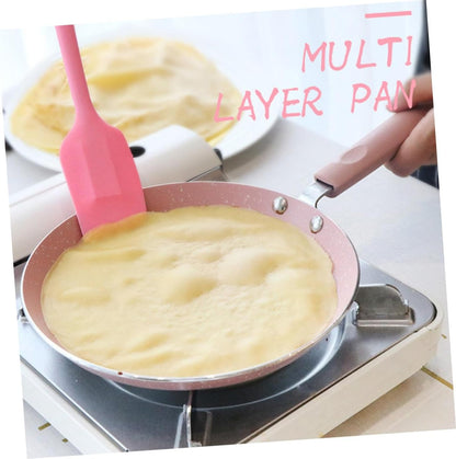 VANZACK Aluminum Non-Stick 8-Inch Pancake and Omelette Pan, Pink Frying Pan for Home and Restaurant Kitchen Gadget, Sturdy Cookware for Crepes and Eggs