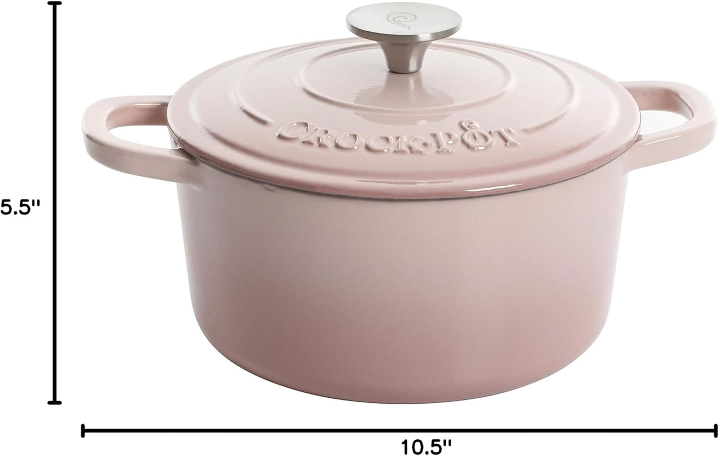 Crock-Pot Artisan Round Enameled Cast Iron Dutch Oven, 7-Quart, Pistachio Green