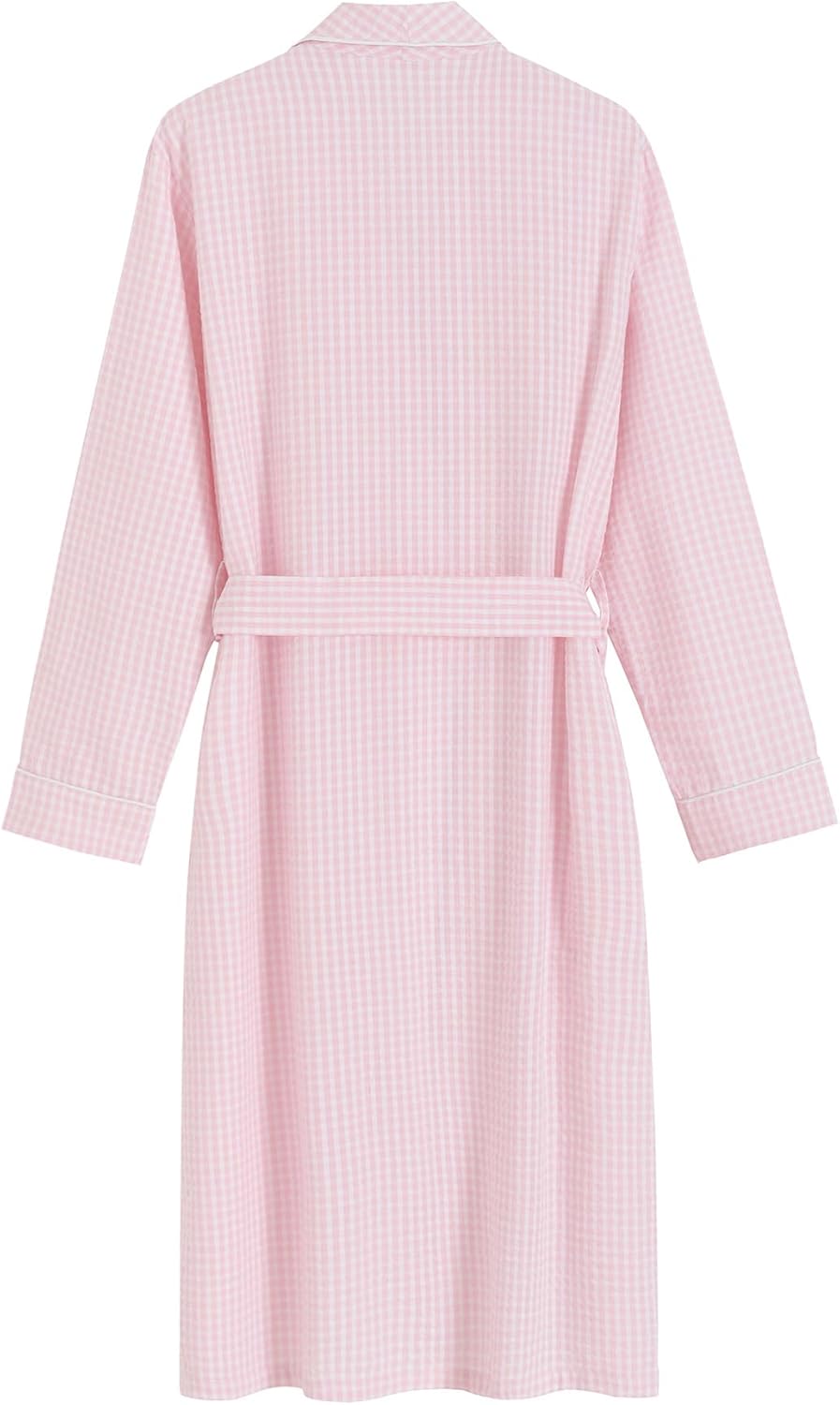 Latuza Women's Seersucker Robe Cotton Bathrobe with Pockets