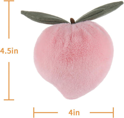Apricot Lamb Peach Plush Stuffed Animals for Kids, Soft Cute Plush Toys for Baby Girl and Boy, Fluffy Peach Pink
