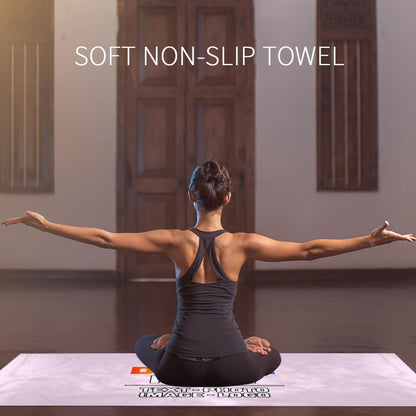 Custom Yoga Towel,Personalized Soft Towels Add Your Design Beach Towel with Picture Text Logo Name for Home Outdoor Sports Gym Yoga Light Pink