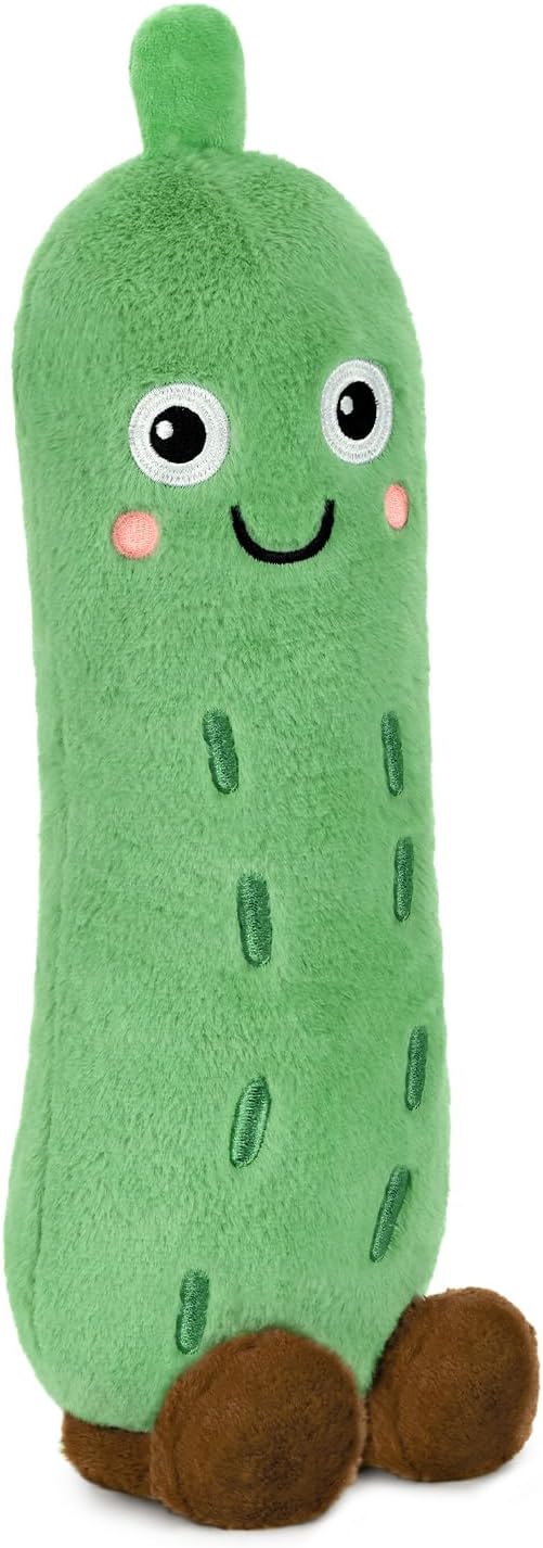 PEACH CAT Pickle Stuffed Animal 33" Cute Cucumber Plush Pillow Soft Plant Plushies Toys Gifts for Kids Green