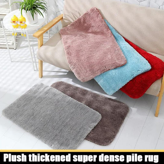 Bathroom Rugs Ultra Soft Shaggy and Absorbent Luxury Bath Mat Non Slip Carpet Mats for Tubs Toilet Showers Machine Washable Small Bathmat Doormat Solid 20" X 31" Light Pink