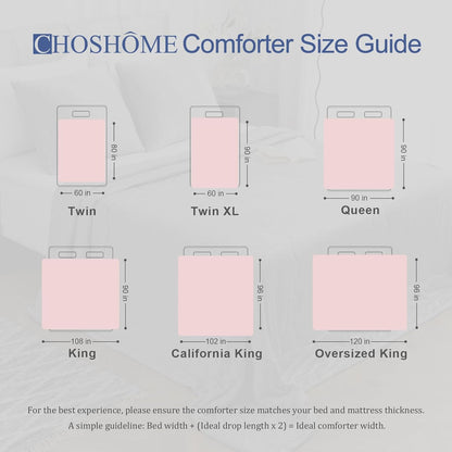 CHOSHOME Cooling Comforter Twin Size,Cooling Blanket with Q-Max 0.45 Arc-Chill Cooling Fiber,Cool Sleeping Summer Blanket for Night Sweats Hot Sleeper (60" x 90", Pink