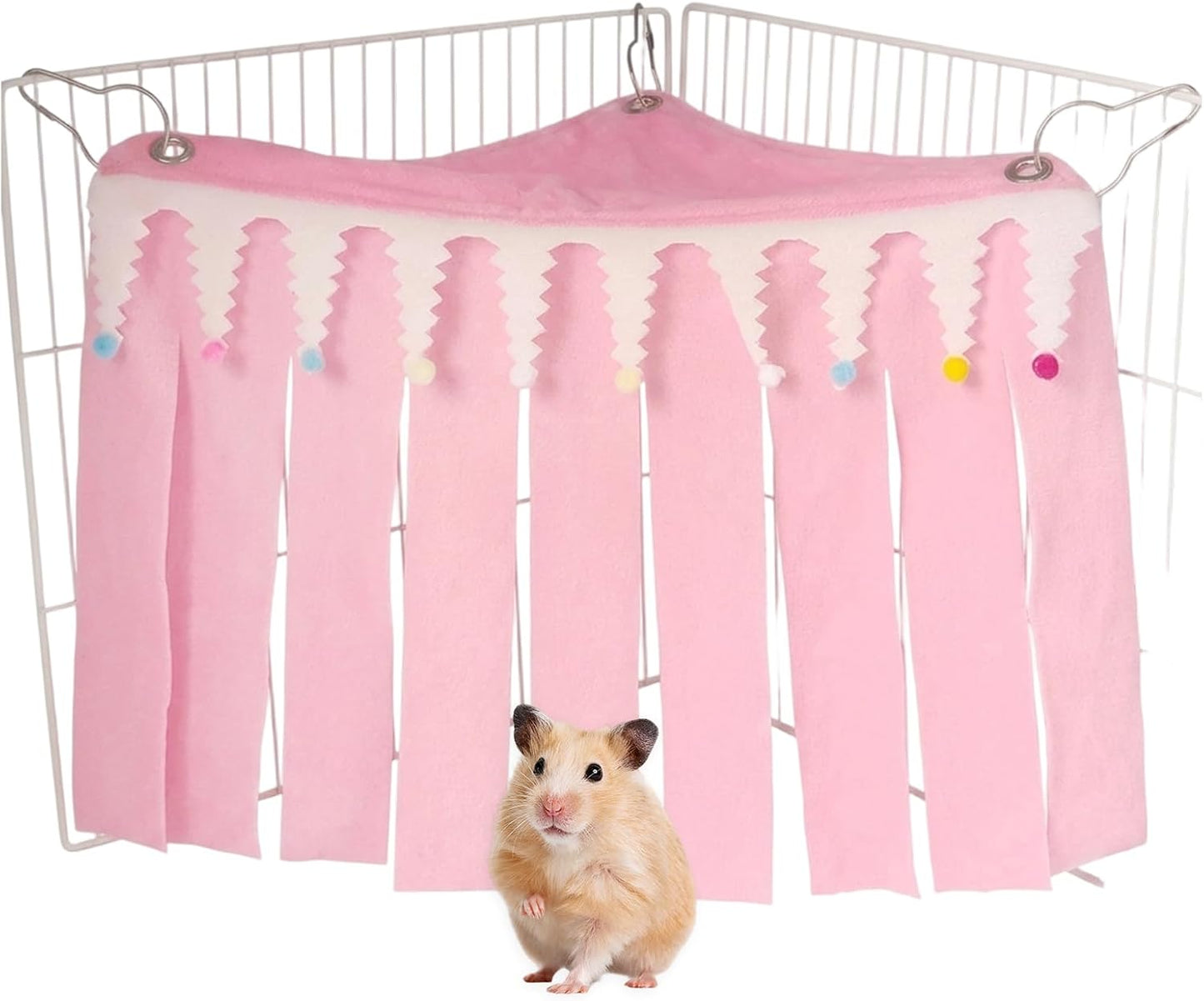 Guinea Pig Hideout, Pink Medium Pet Forest Cage Corner Hideaway, Rabbit Hideout, Rabbits, Chinchillas, Hamsters and Other Small Pets, Guinea Pig Cage Accessories and Guinea Pig Accessories