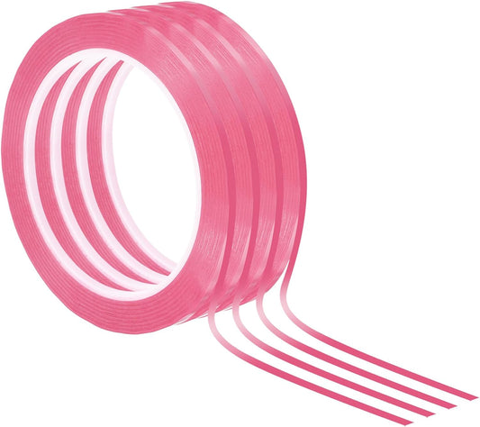 PATIKIL 1/8" Whiteboard Tape, 4 Pack Thin Dry Erase Tape for Graphic Chart Marking DIY Art, Pink