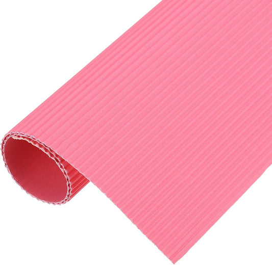 MECCANIXITY Corrugated Paper Sheets 5pcs 14inch x 10inch x 1/16inch Peach Color Cardboard for DIY Craft