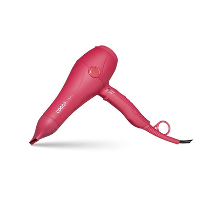 Cocco Nano Pro Hair Dryer, Ultra Lightweight, Ionic Intel System, Ceramic Spheres Technology, Professional Performance, Pink