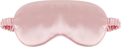 1 Pack Sleep Mask, Silk Eye Mask with Elastic Strap, Breathable Eye Mask for Sleeping,Travel, Girls, Women, Men (Pink)