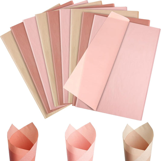 90 Sheets Gradient Dusty Pink Tissue Paper, 20x14'' Assorted Gradient Dusty Blush Pink Gift Wrapping Tissue Dusty Pink DIY Art Craft Tissue Paper for Vintage Wedding Birthday Party Decor