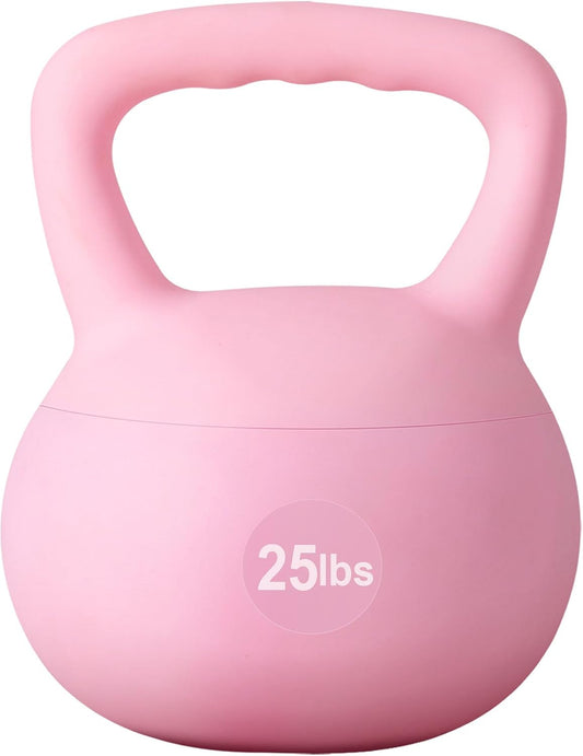 SogesHome Soft Kettlebells with Iron Sand Fill, Wide-Grip Handle, Shock-Proof Design - Ideal for Strength Training - Fitness Kettlebells for Home Gym, Men, Women, Children