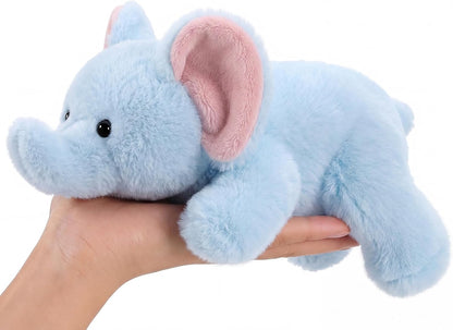 PEACH CAT Elephant Stuffed Animal Cute Plushies Small Plush Toys Birthday Gifts for Kids Girls Boys Blue