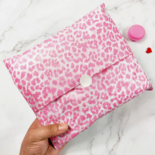 25 Sheets Pink Leopard Pattern Bulk Tissue Gift Wrap 19.7 x 27.5 Inch Gift Bags Decor Tissue for Birthday Wedding DIY Art Craft