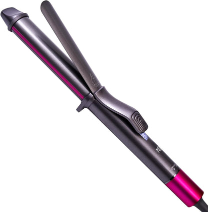 Nycoba Curling Iron, 1 1/4 Inch Hair Curling Wand with Ceramic Coating, Professional Hair Curler, Fast Heating up to 430°F, Wide Voltage for Worldwide, 60 Mins Auto Off, Pink
