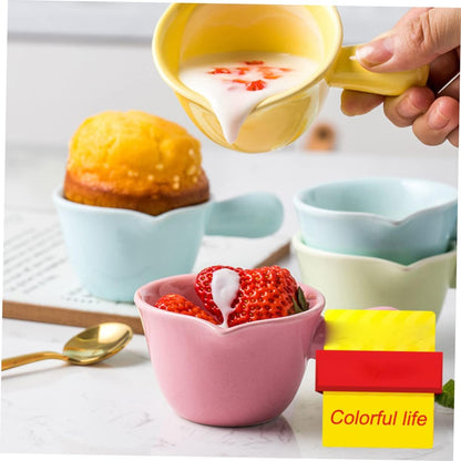 Ceramic Pot Mini Cooking Casserole Handle for Porridge and Sauces Easy to Clean for Gas Stove and Microwave