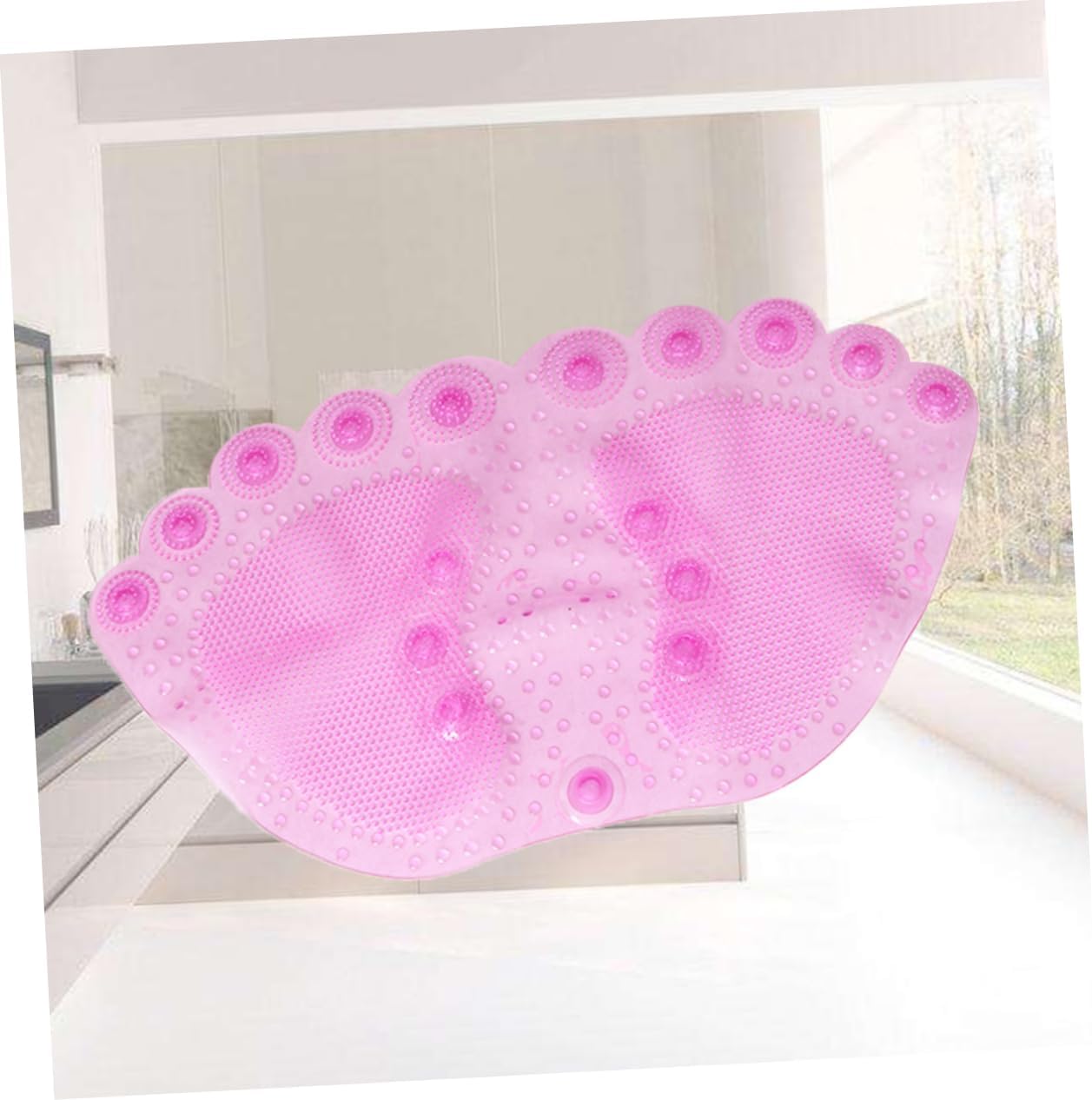 Bathroom Non-Slip Mat Slip Rug Quick Dry Absorbent Shower Bath Mat Washable Kitchen Rug Floor Pink