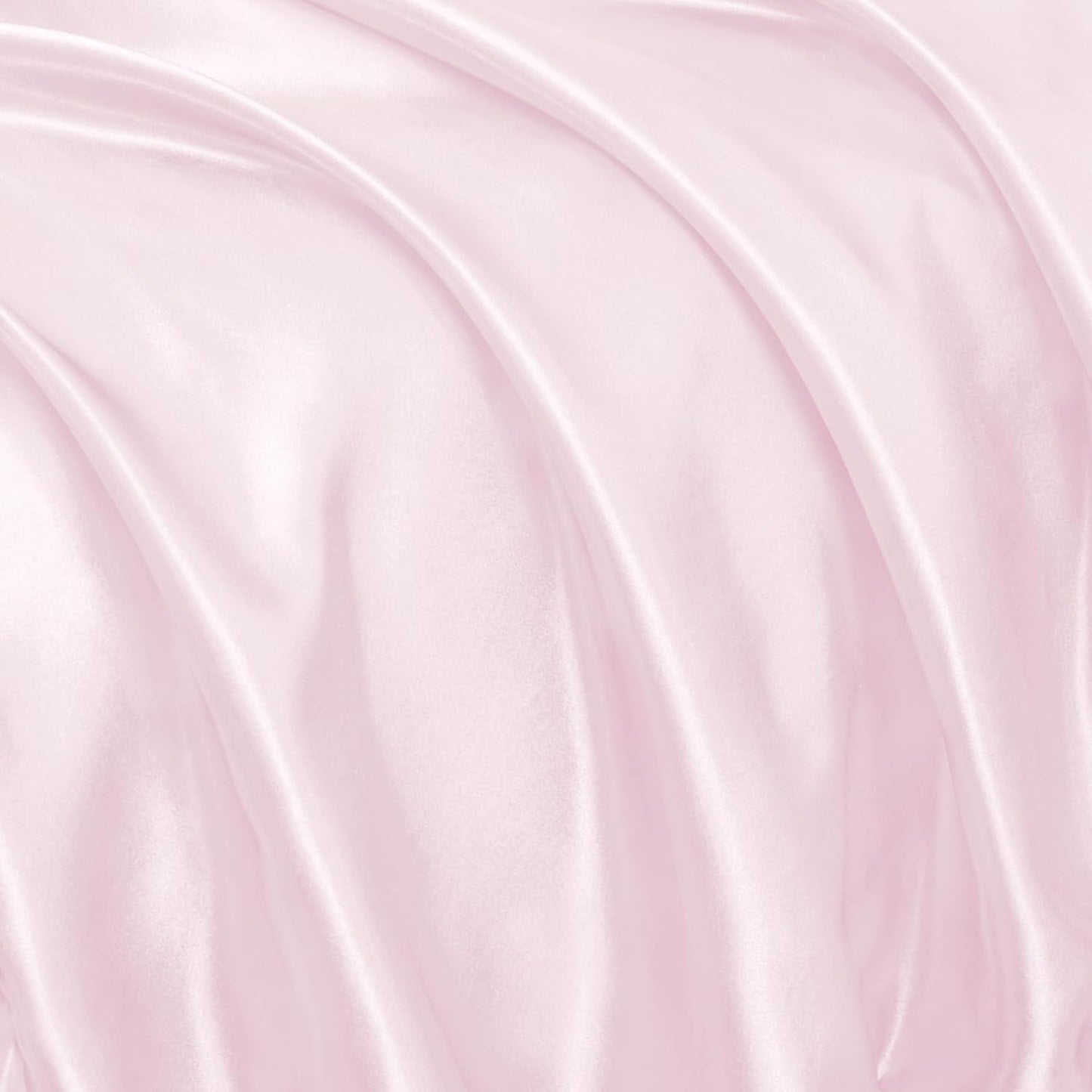 Homiest Ruffled Satin Sheets Queen Size 6pc Set - Blush Pink Bed Sheet Set with 15 Inch Deep Pocket Fitted Sheet, 1 Flat Sheet, 2 Ruffled Pillow Shams & 2 Pillowcases, Similar to Silk Sheets