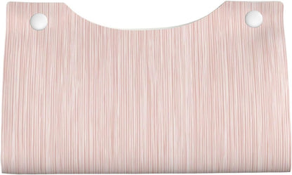 Light Pink Pastel Pattern Subtle Vertical Stripes Tissue Box Cover Rectangle Pu Leather Tissue Box Holder for Car Bathroom Bedroom Desk Tabletop Decor